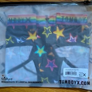 TomboyX Iconic Briefs Black with Stars Medium